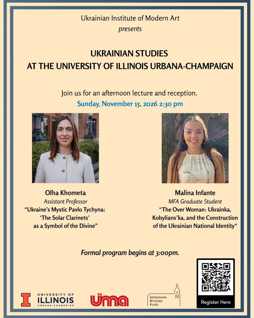 Major Figures of Ukrainian Modernism — lecture & reception