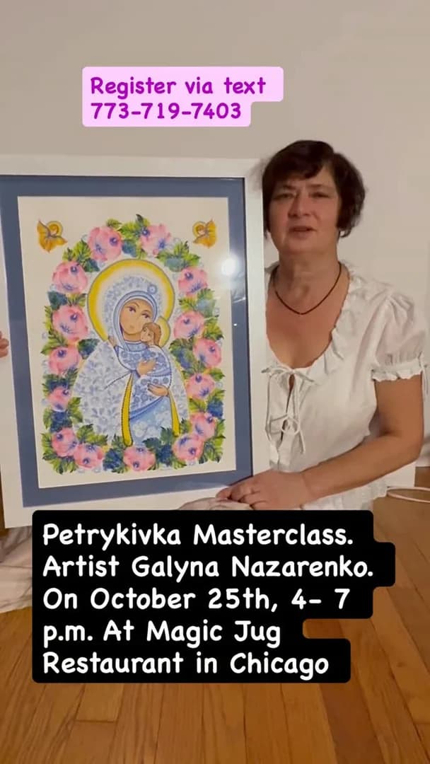 Petrykivka Painting Workshop with Galyna Nazarenko