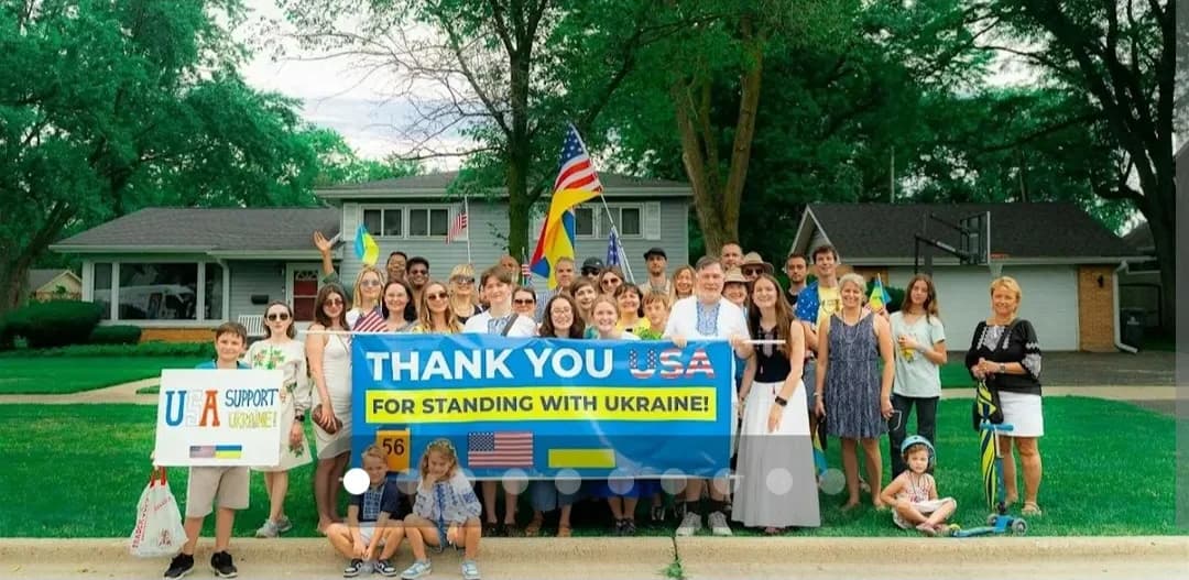 March with us in support of Ukraine at the Glenview 4th of July parade