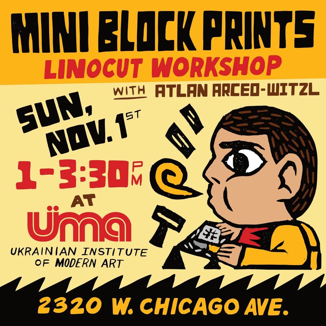 Mini Block Prints Linocut Workshop with Atlan Arceo-Witzel